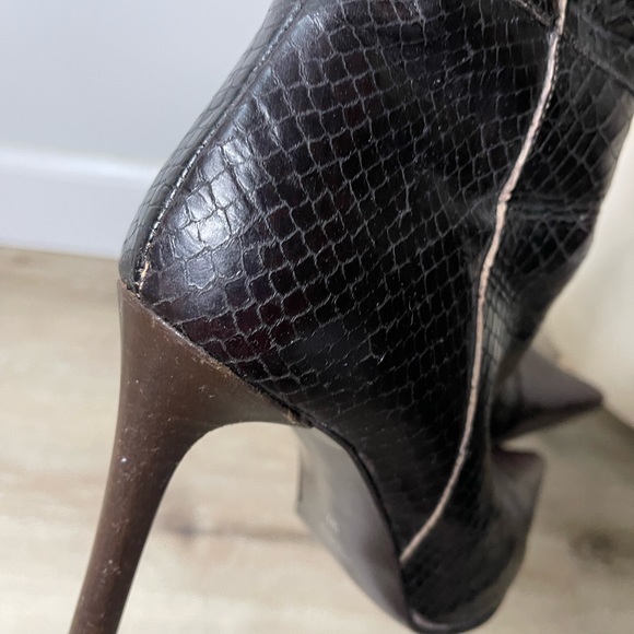Renzo Formentini Brown Snakeskin Boots - Picture 6 of 13